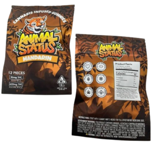 Animal Status Mandarin THC Gummies 600mg