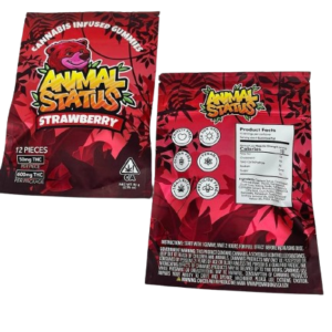 Animal Status Strawberry THC Gummies 600mg